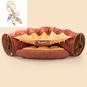 Petease Collapsible Cat Tunnel – Foldable, Washable Play Tube for Cats & Kittens