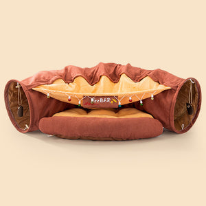 Petease Collapsible Cat Tunnel – Foldable, Washable Play Tube for Cats & Kittens