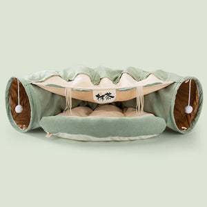 Petease Collapsible Cat Tunnel – Foldable, Washable Play Tube for Cats & Kittens