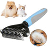 Petease Dual-Sided Pet Grooming Brush – Deshedding and Dematting Tool for Dogs and Cats