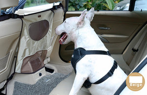 Petease Car Seat Pet Barrier – Breathable Nylon Mesh Net for Rear Seat Safety