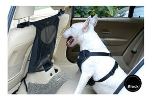 Petease Car Seat Pet Barrier – Breathable Nylon Mesh Net for Rear Seat Safety