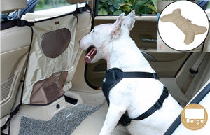 Petease Car Seat Pet Barrier – Breathable Nylon Mesh Net for Rear Seat Safety