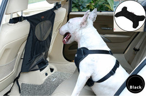 Petease Car Seat Pet Barrier – Breathable Nylon Mesh Net for Rear Seat Safety