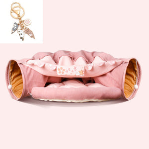 Petease Collapsible Cat Tunnel – Foldable, Washable Play Tube for Cats & Kittens