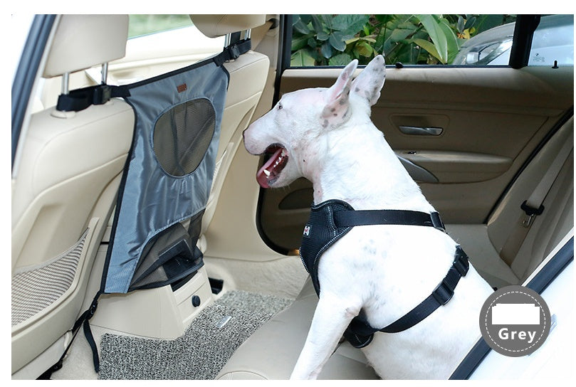 Petease Car Seat Pet Barrier – Breathable Nylon Mesh Net for Rear Seat Safety